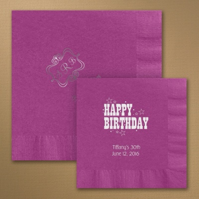 Personalized Birthday Napkins